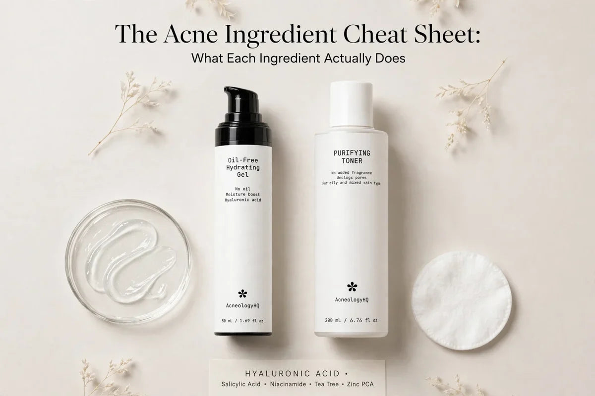 The Acne Ingredient Cheat Sheet: What Each Ingredient Actually Does