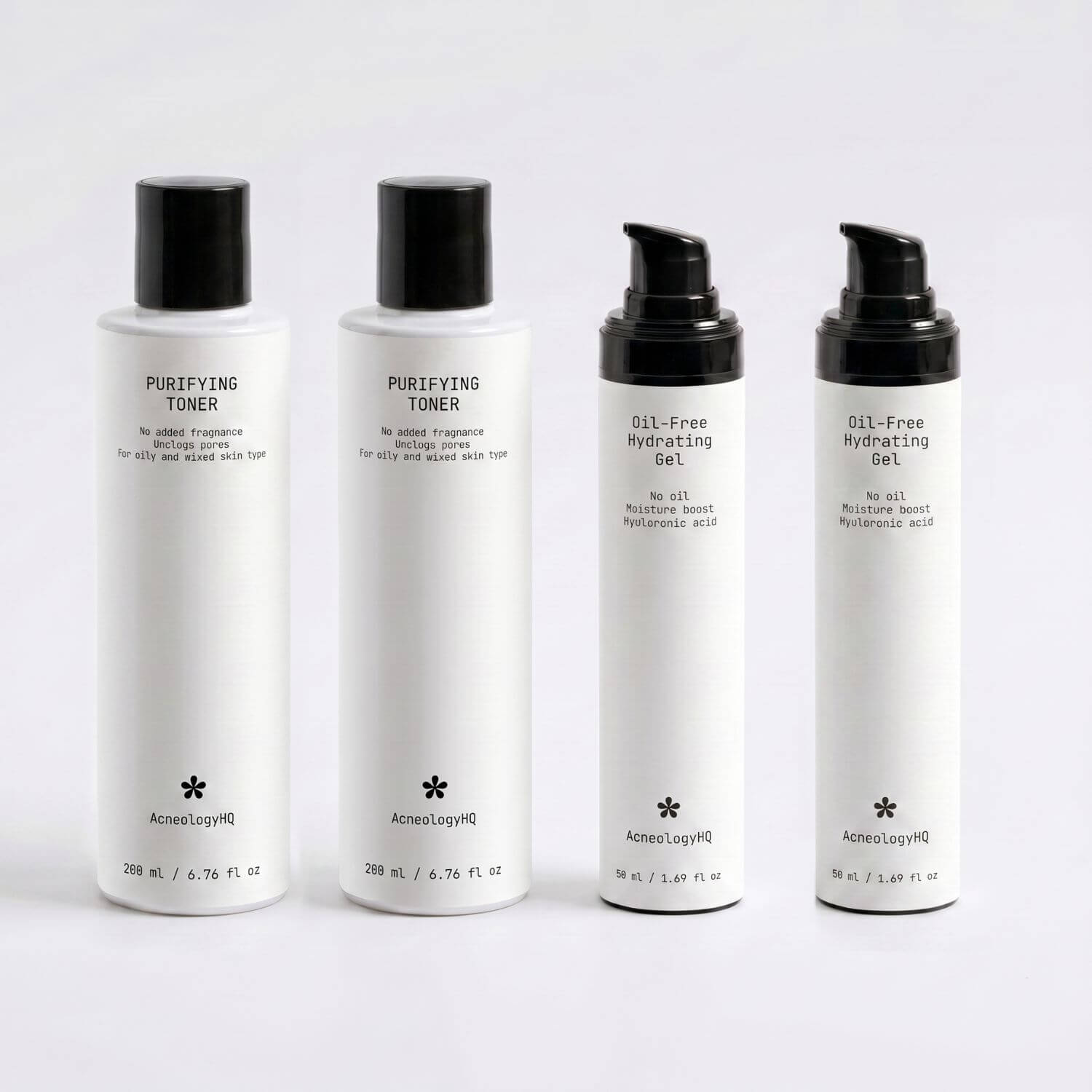 Clear + Hydrate Duo Bundle: 2 Toners + 2 Gels